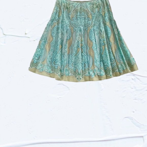 Talbots A-line Pleated Paisley Skirt, size 4 - Picture 5 of 5